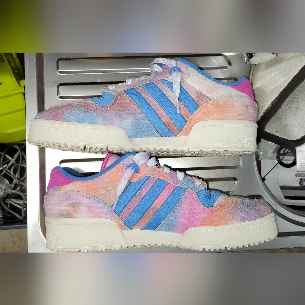 Adidas Multicolor Sneakers with Blue Stripes - Picture 5 of 6